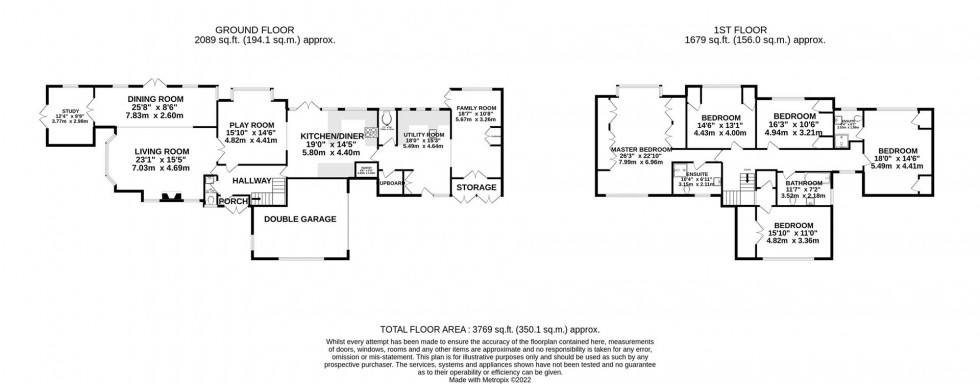 Floorplan for Wilmslow Road, Mottram St. Andrew