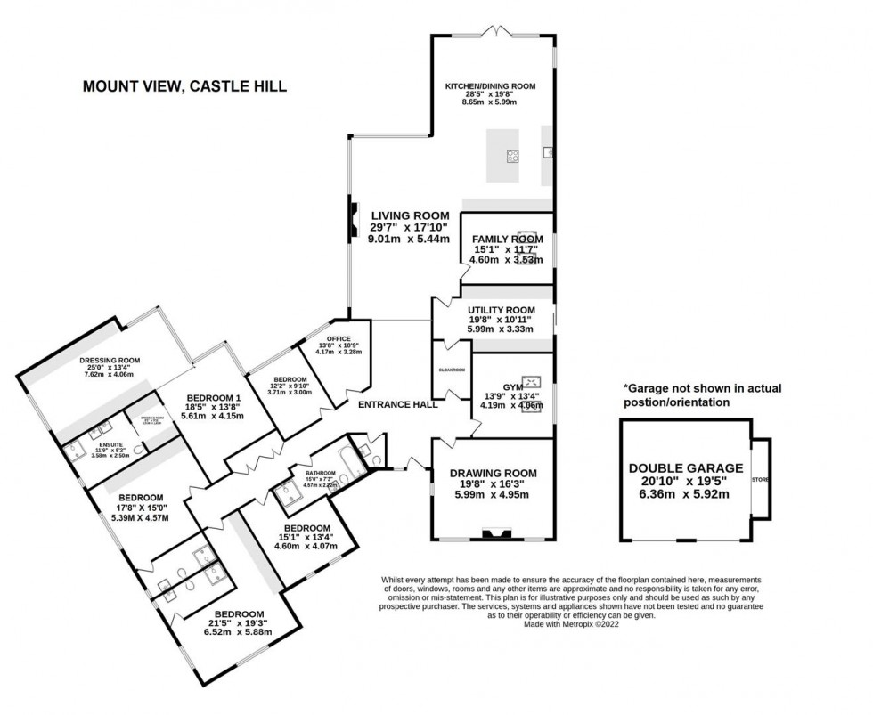 Floorplan for Castle Hill, Mottram St. Andrew