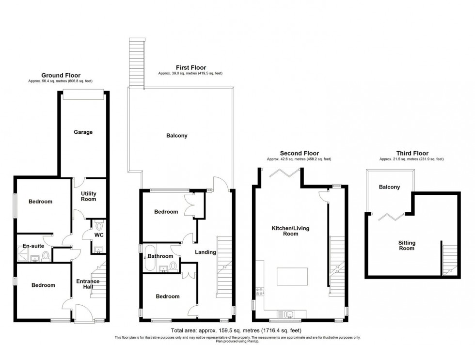 Floorplan for The Waterfront, Rhosneigr