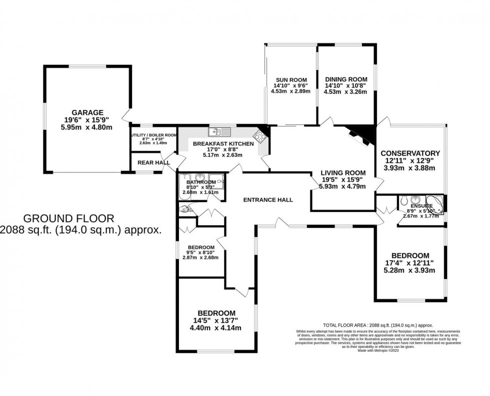 Floorplan for Trap Street, Lower Withington