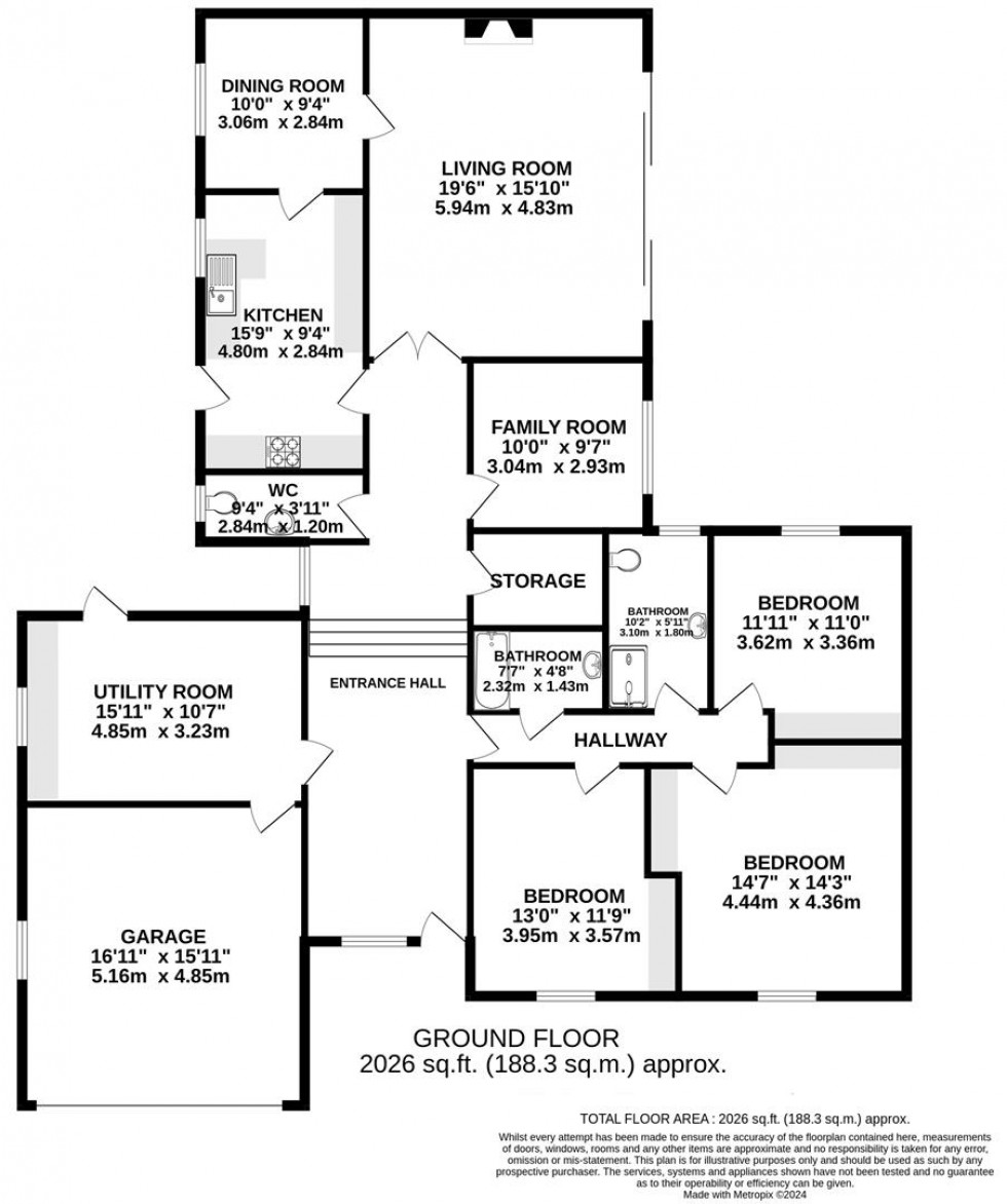 Floorplan for Beechfield Road, Alderley Edge