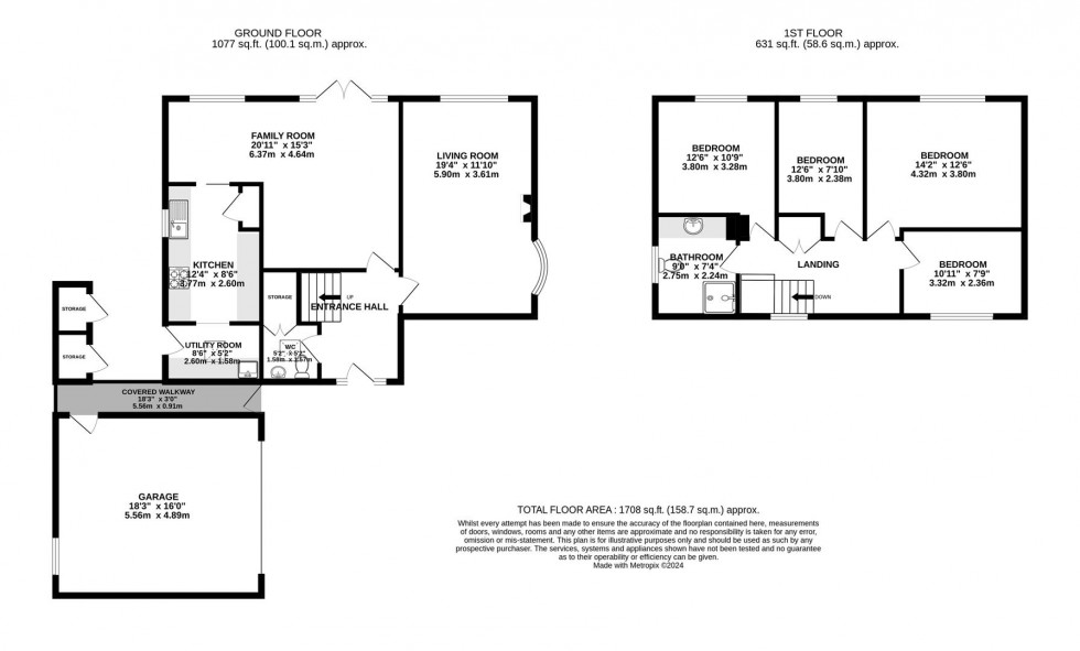 Floorplan for Cobbetts Way, Wilmslow