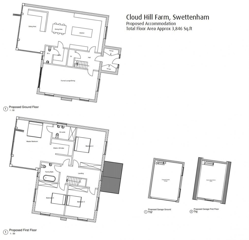 Floorplan for Farm & Buildings with approx 15 acres on Congleton Road, Swettenham