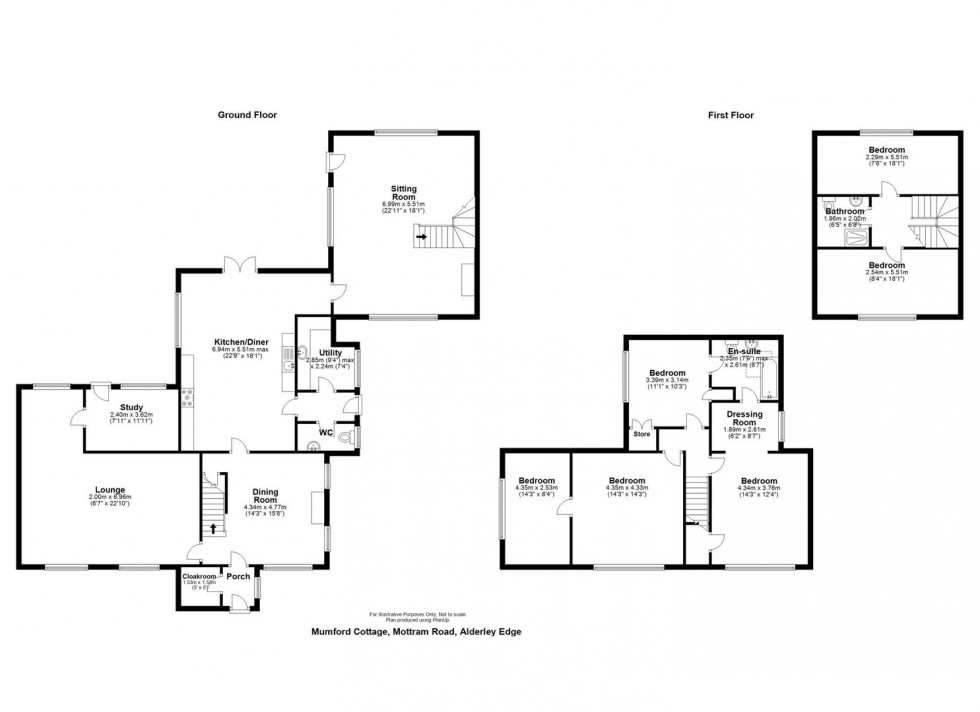 Floorplan for Mottram Road, Alderley Edge