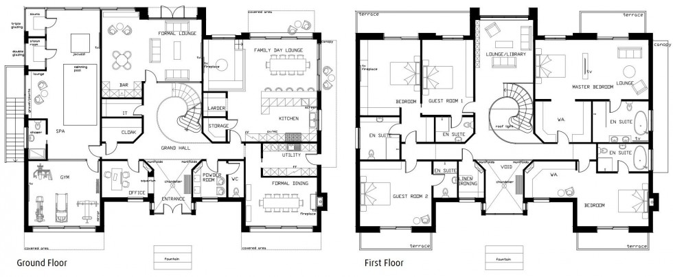 Floorplan for An opportunity to build a lakeside family residence