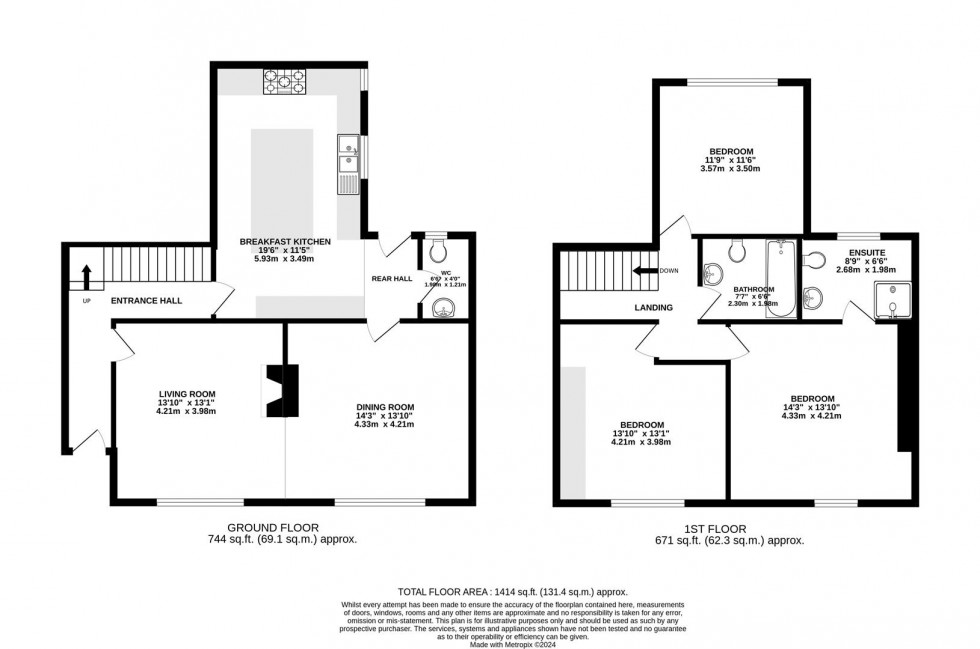 Floorplan for A charming Cottage on Alderley Road, Chelford