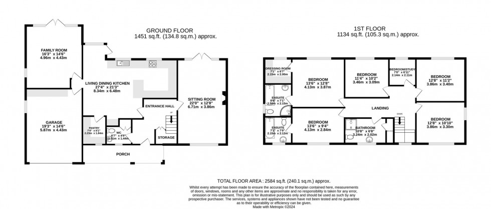 Floorplan for Eaton Drive, Alderley Edge