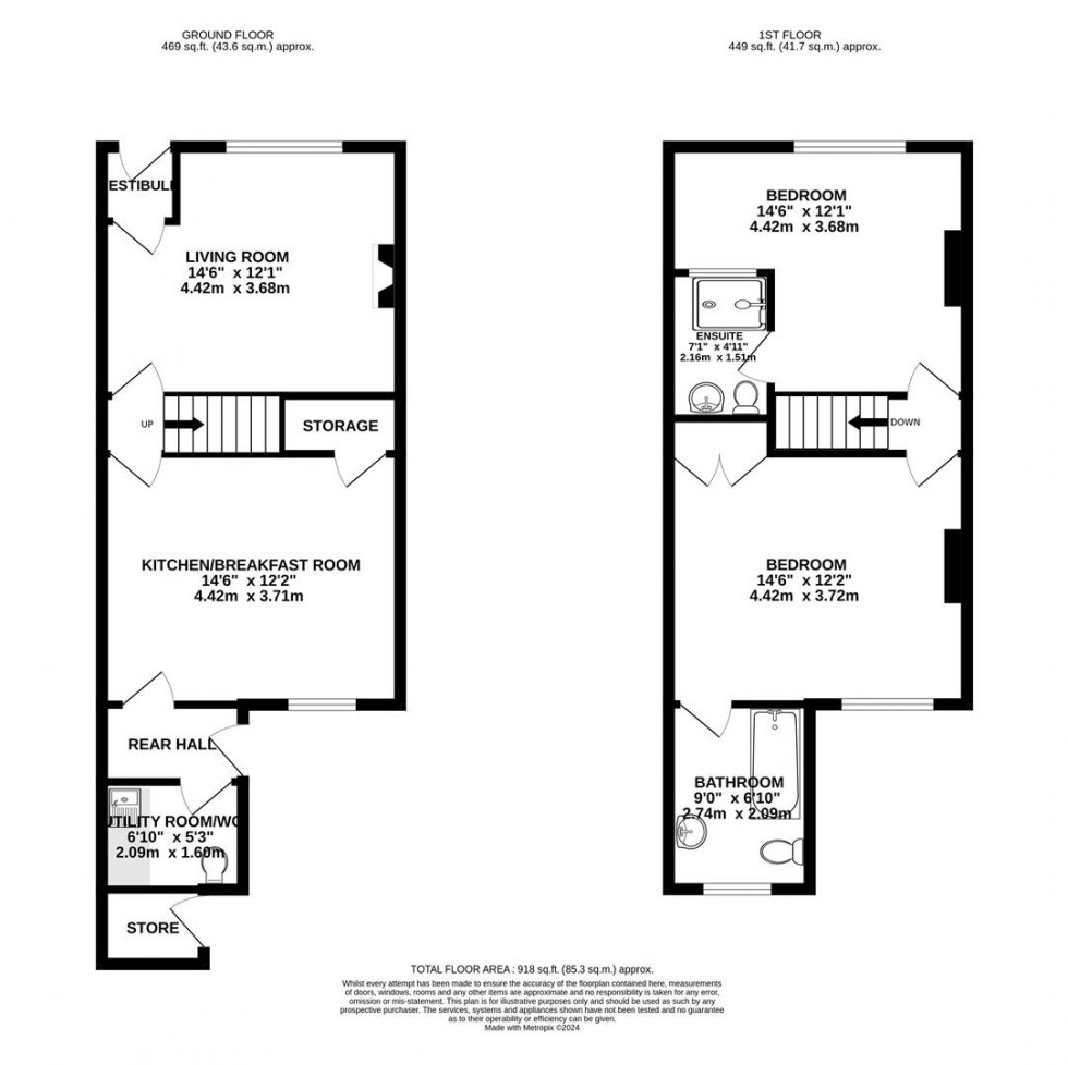 Floorplan for South Terrace, Alderley Edge