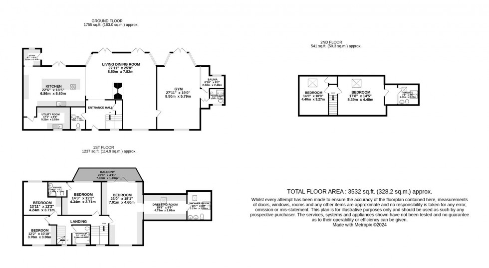 Floorplan for Hough Lane, Wilmslow