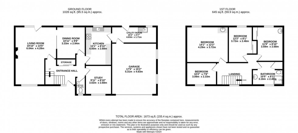 Floorplan for Beaufort Close, Alderley Edge