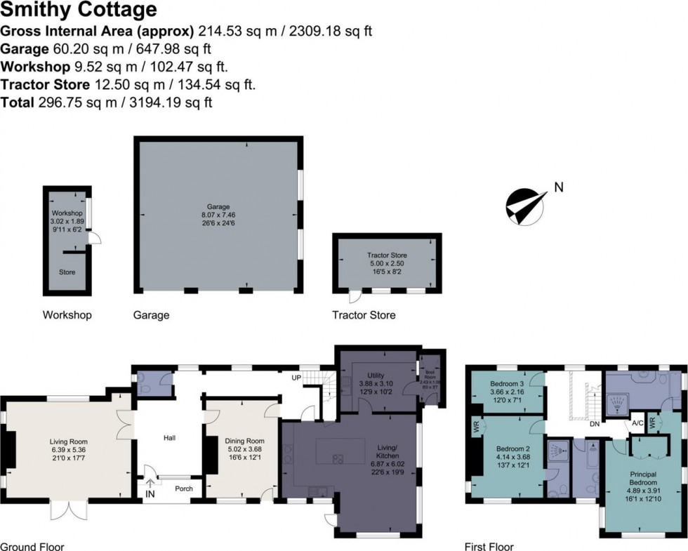 Floorplan for A Characterful Former Smithy on Birtles Lane, Over Alderley