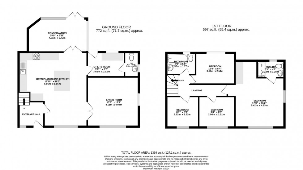 Floorplan for Oakfield Road, Alderley Edge