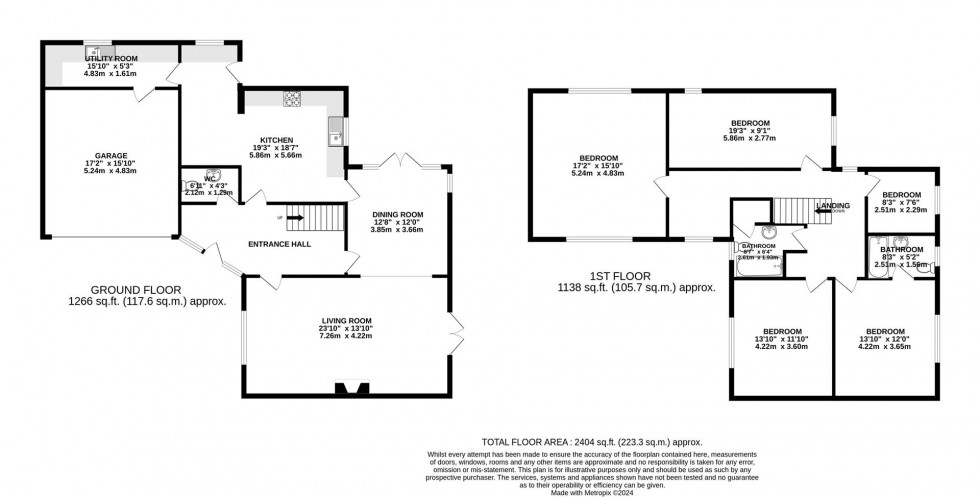 Floorplan for Westgate, Fulshaw Park, Wilmslow