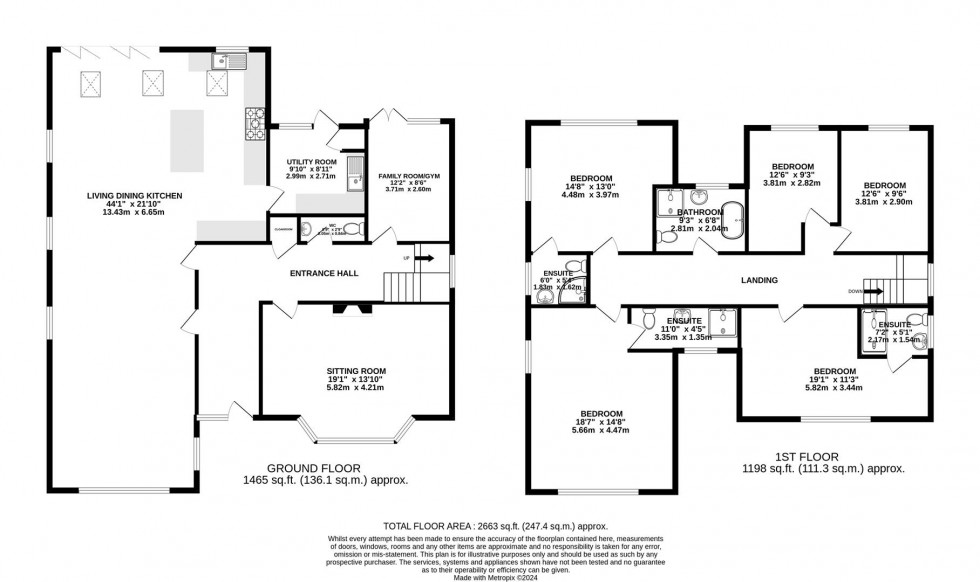 Floorplan for Wilton Crescent, Alderley Edge