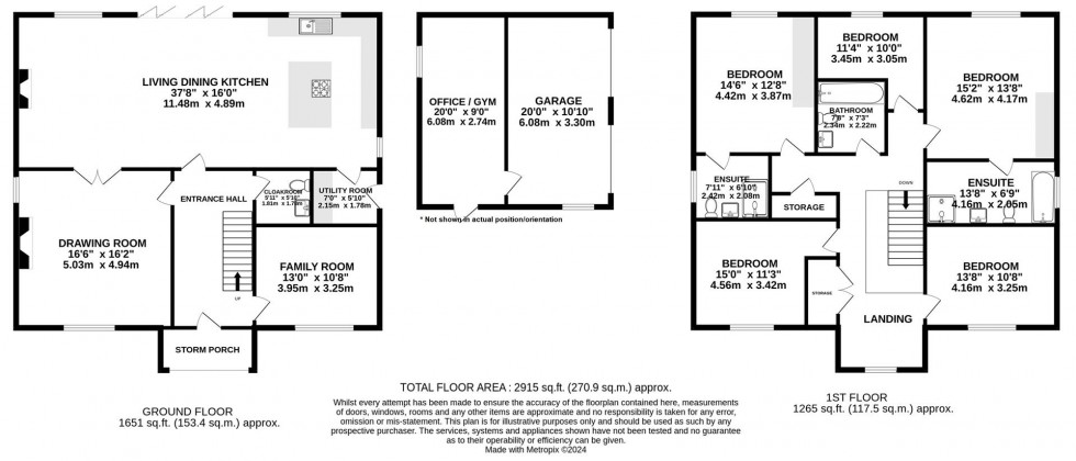 Floorplan for Serpentine Square, Nether Alderley