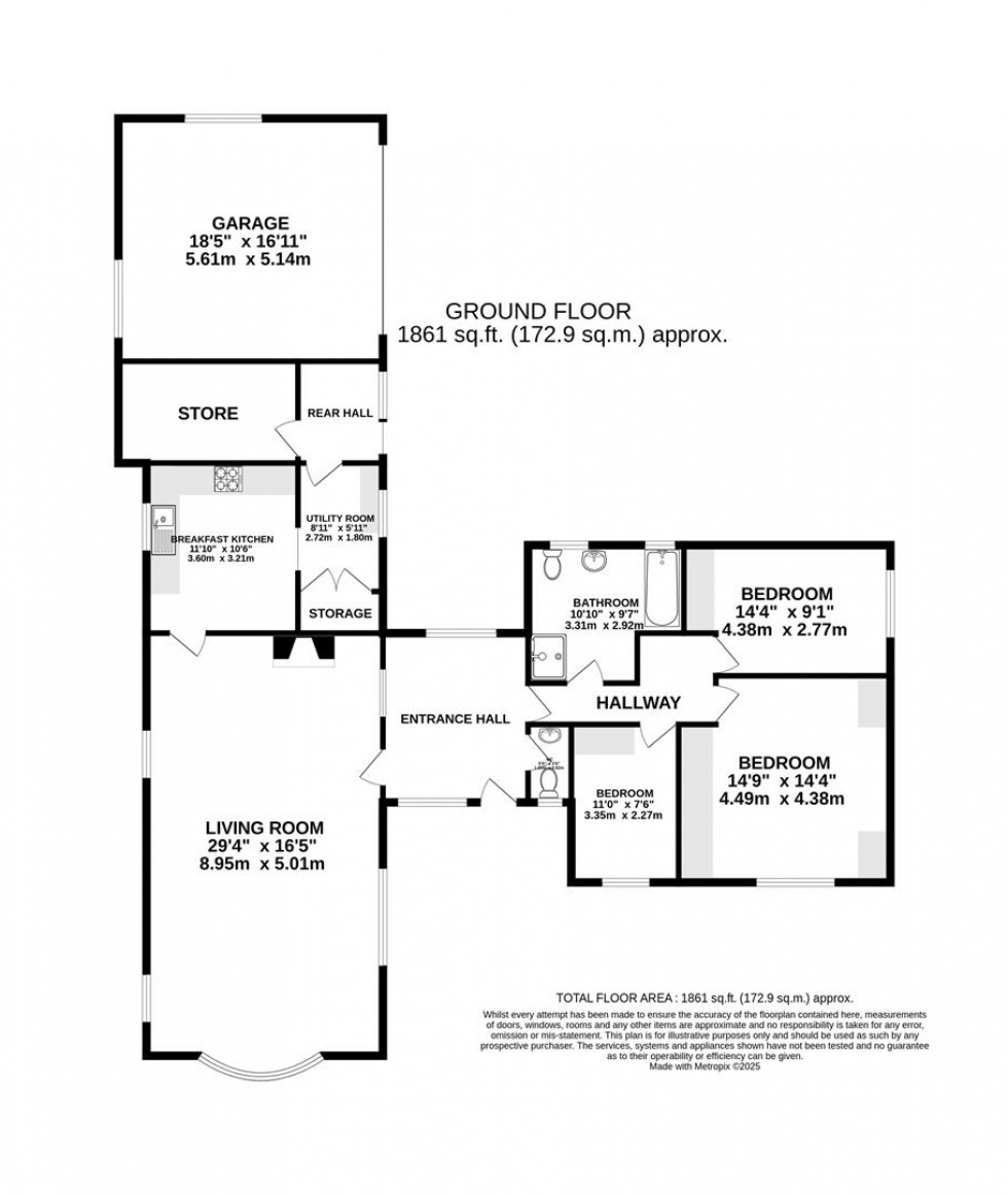 Floorplan for Forty Acre Lane, Kermincham, Crewe